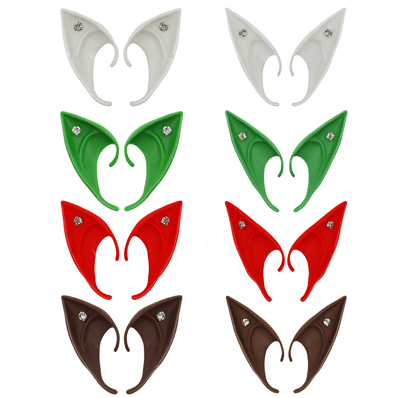 Mysterieuze Elf Oren Strass Decoratie Engel Feeën Cosplay Party Kostuum Accessoires DIY Zacht en Onschadelijk Volwassen Kinderen Speelgoed