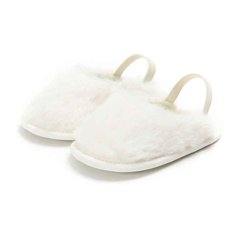 Peuter Baby Baby Meisjes Zomer Sandaal Schoenen 6 Stijl Bont Effen Platte Met Hak Outfit 0-18M baby Prinses Schoenen: W / 7-12 Months