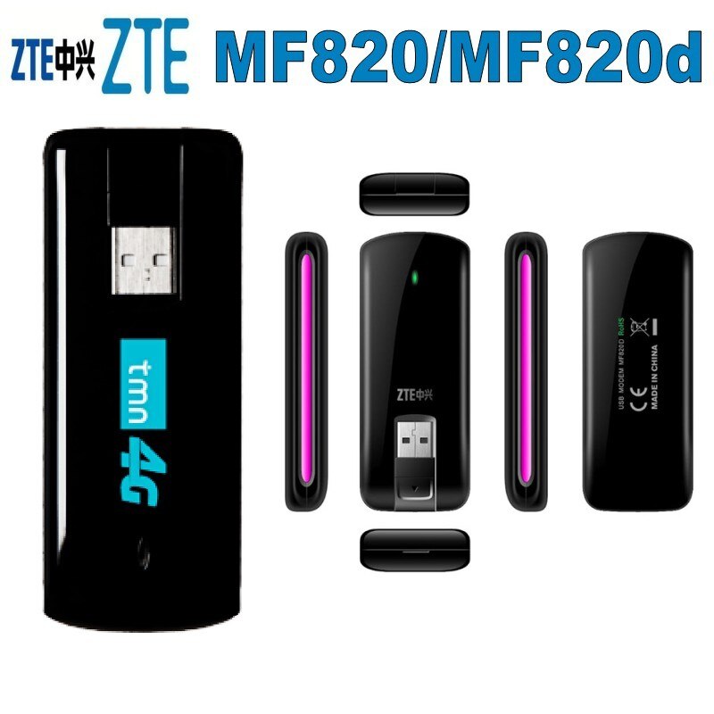 ZTE MF820/MF820d 4G LTE 1800/2100/2600 MHz 100 mb/s modem USB z najlepszą ceną