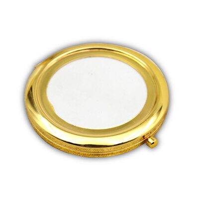 DIY Foldable Transparent Surface makeup Mirrors Portable Double Metal Cosmetic Mini Foldable Makeup Mirror: NO4