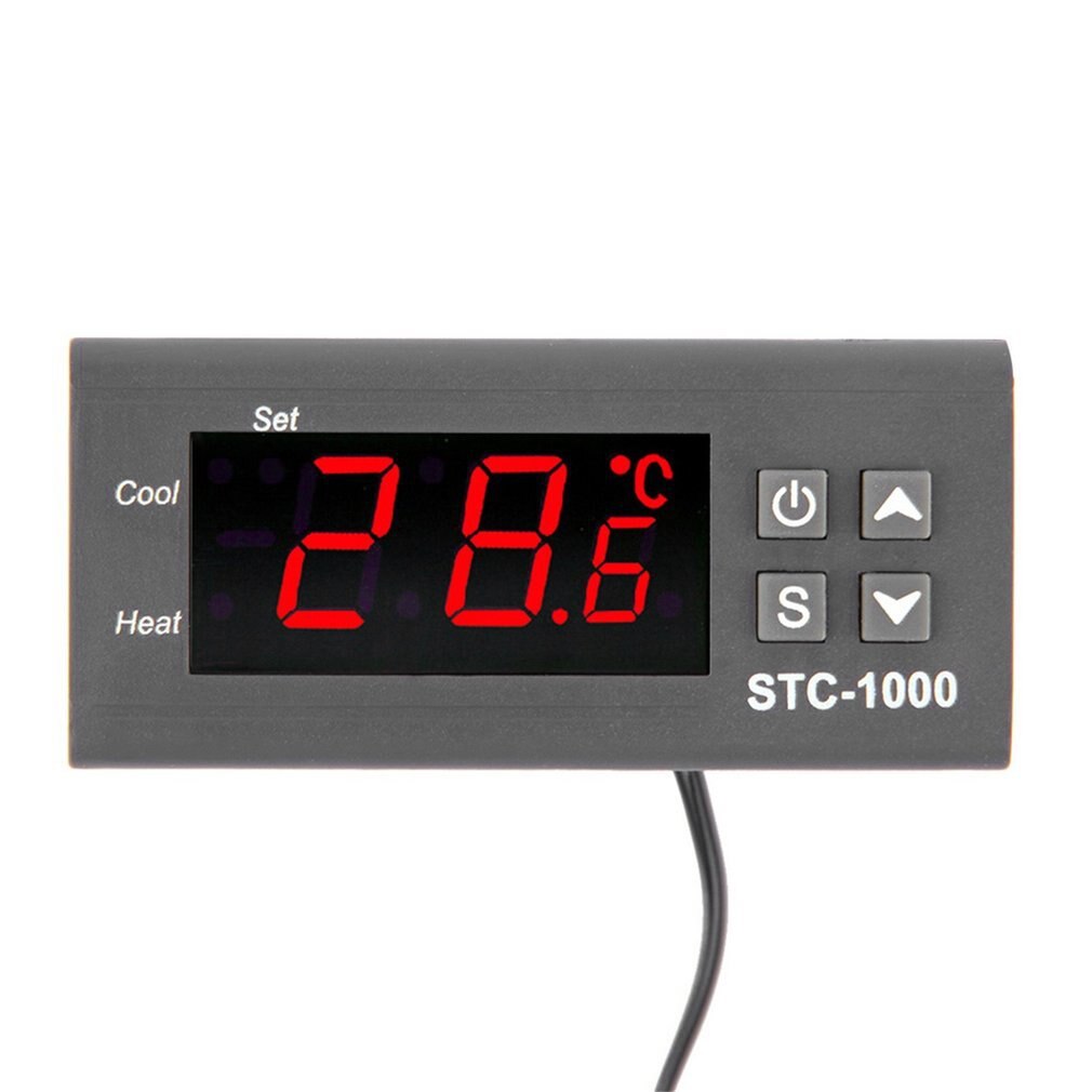 Nyeste temperaturregulator termostat akvarium stc 1000 inkubator koldkæde temp laboratorier temperatur