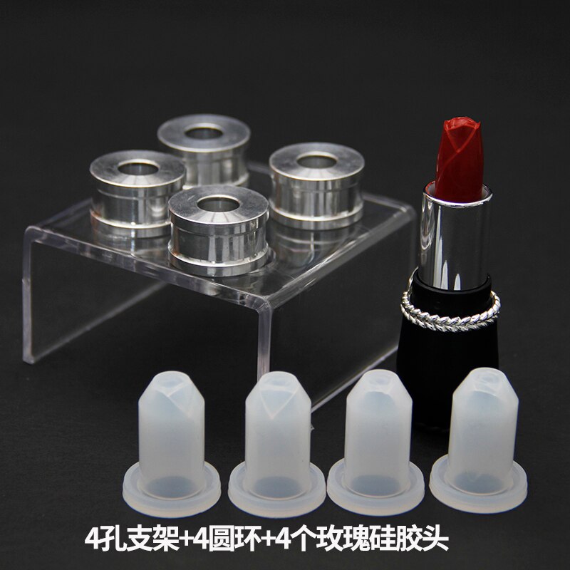 4 teile/satz Herstellung manuelle lippenstift bilden diy/anfänger lippenstift bilden/Neue Silikon Lippenstift bilden Aluminium Ring bilden Halfter: 1