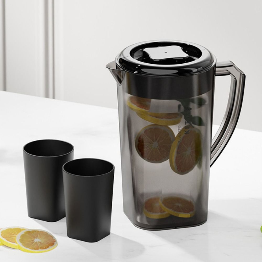 Household Large Capacity Cold Water Kettle Heat Resistant 1.3/2.2/3L Pitcher Fall-resistant Plastic Juice Jug Refrigerator
