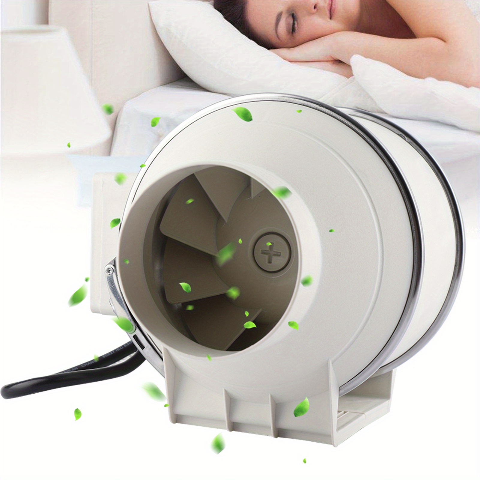 Hocheffizienter Inline-Kanalventilator-Extraktor, leiser Betrieb für Badezimmer, Küchen und Wohnungen, Ideal für hohe Luftfeuchtigkeitsbereiche