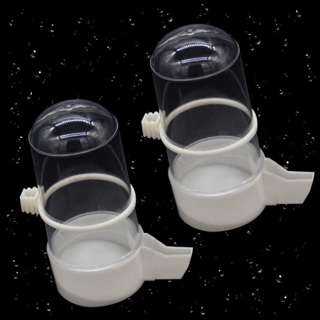 13.53oz Bird Water Feeder Automatic Bird Waterer Bird Water Dispenser Drinking Cup Bowls for Pet Parrot Cage Bird Supplies