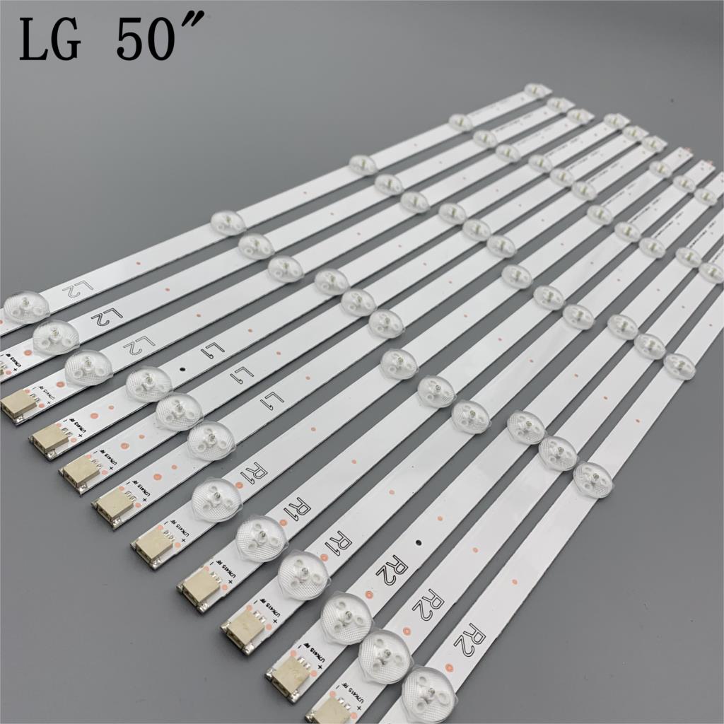 Hd -lampa led -bakgrundsbelysningslist för  lg 50 la 6200 50 la 6205 50 la 6208 50 ln 5100 50 ln 5130 50 ln 5200 - ua -ubbar kit tv -ledband