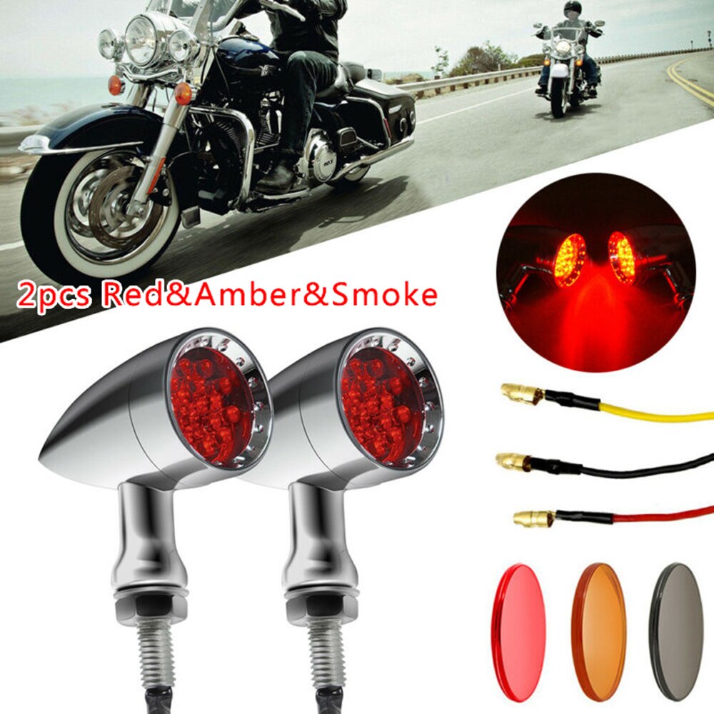 Voor harley chopper richtingaanwijzers chroom motorfiets led richtingaanwijzers betrouwbaar top