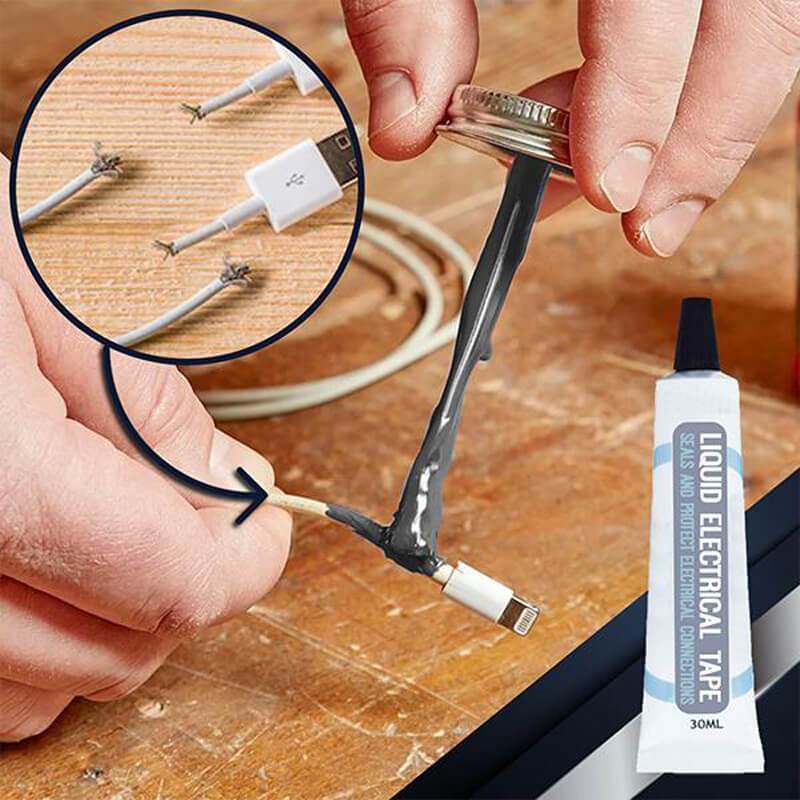 30ml bandă izolatoare lichidă reparare cauciuc sârmă electrică înveliș cablu linie fixă lipici sigiliu impermeabil pastă rezistentă la temperatură