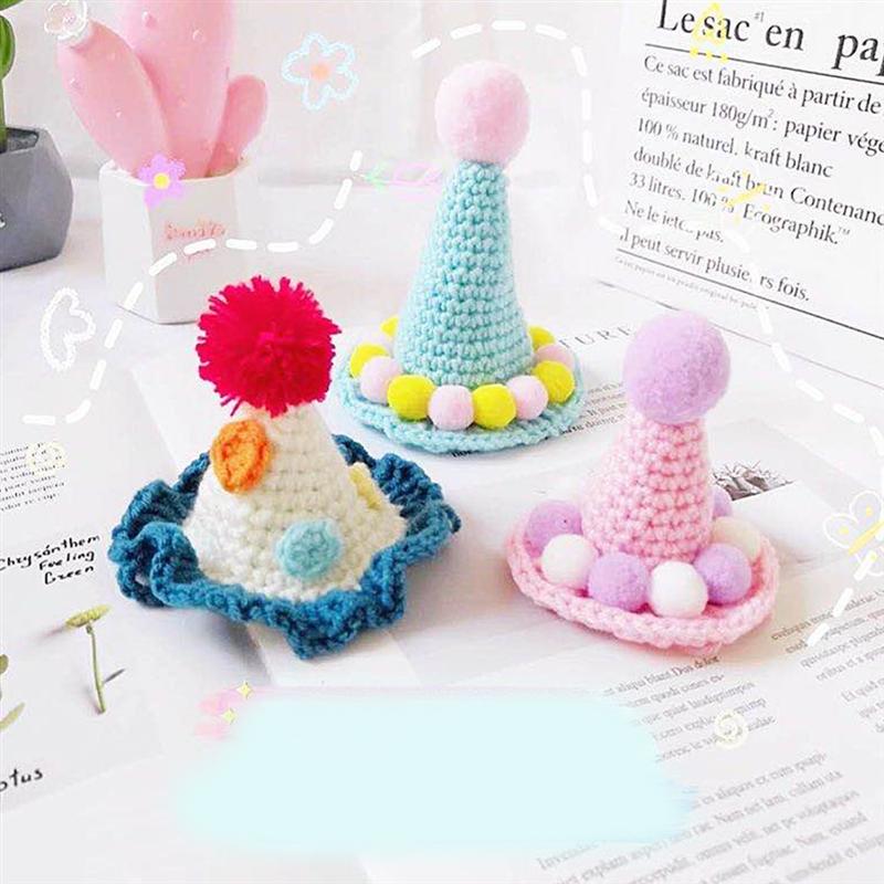 1 Pc Wollen Gebreide Beanie Verstelbare Gebreide Cap Modieuze Decoratieve Pet Hoed (S)