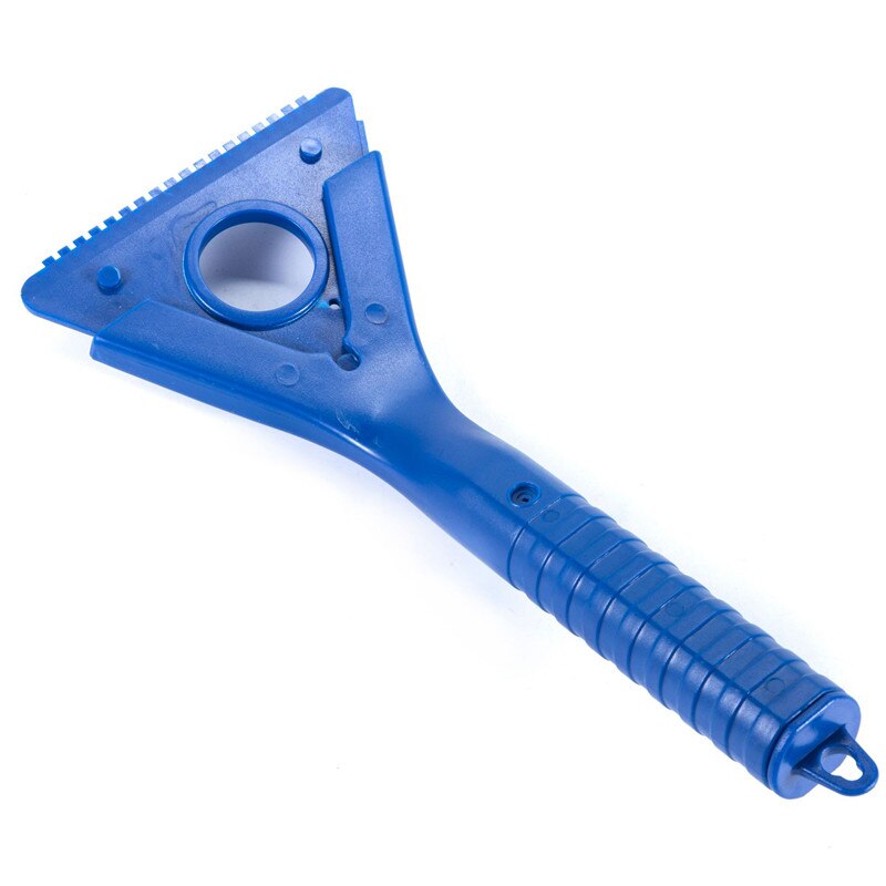 Multifunktionelt bilrengøringsværktøj udendørs bil sneskovl langt blåt håndtag til alle biler isskovl snerydningsværktøj