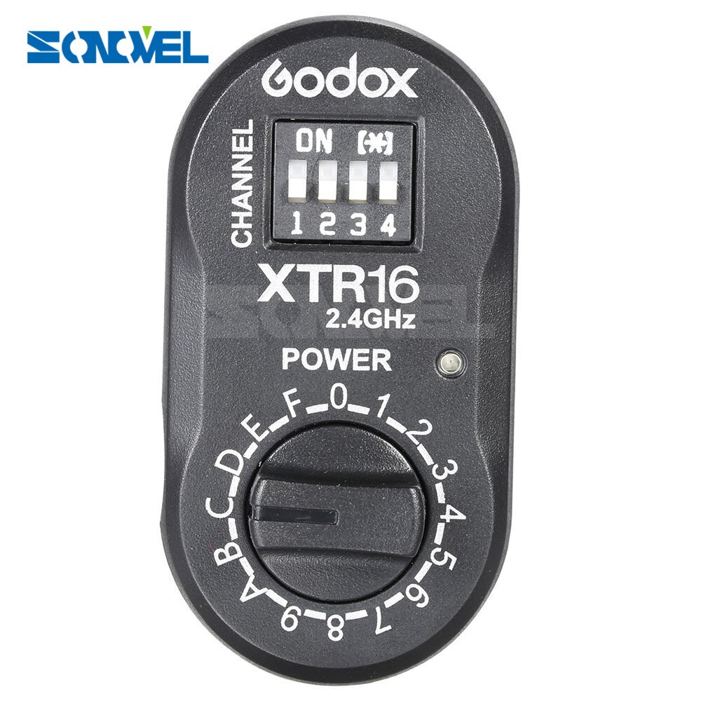 Godox XTR-16 Flash Receiver 2.4G Wireless X-system for X1C X1N XT-16 Transmitter Trigger Wistro AD360/DE/QT/DP/QS/GS/GT Series