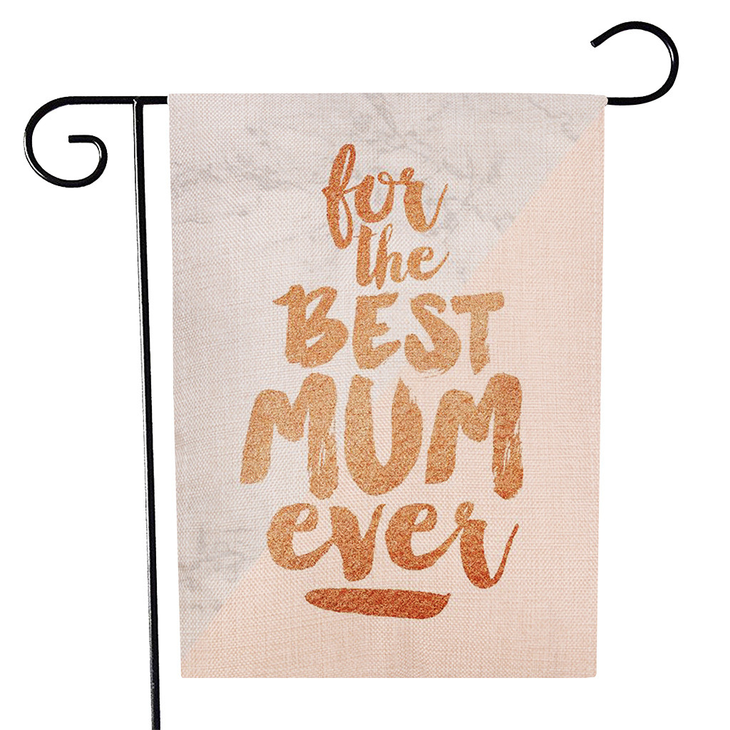 Burlap Garden Flag Animal Welcome Outdoor Yard Flags Decoration: F