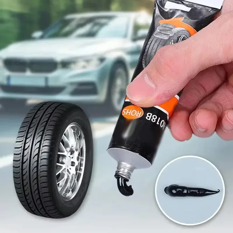 Tire Repair Glue Waterproof & High Temperature Resistant Black Sealing Waterproof And High-Temperature Resistant Repair Adhesive