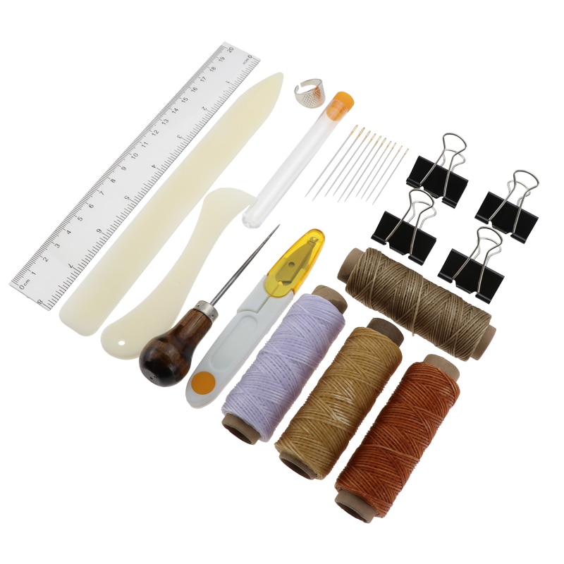 Leather Craft Tools Leather Hand Sewing Set Handmade Leather Goods DIY Hand Sewing Set Leather Craft Package
