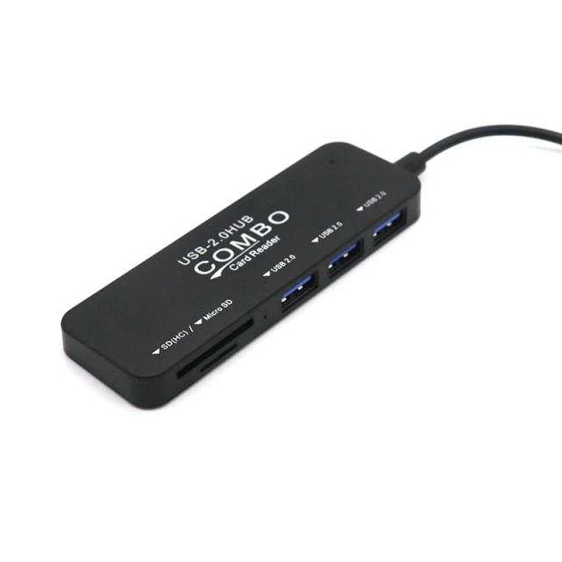 Obsługa czytnika kart 5 Port USB 2.0 ładowarka Super prędkość Centrum przejściówka robić komputera rozdzielacz