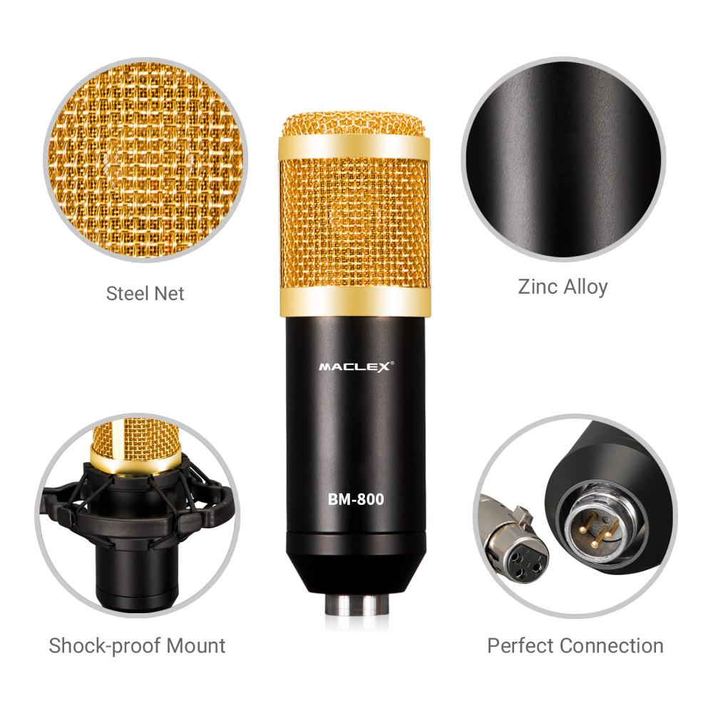 Professionele Bm 800 Condensator Microfoon Bm-800 3.5Mm Wired Karaoke BM800 Opname Microfoon Voor Computer Karaoke Ktv Микрофо