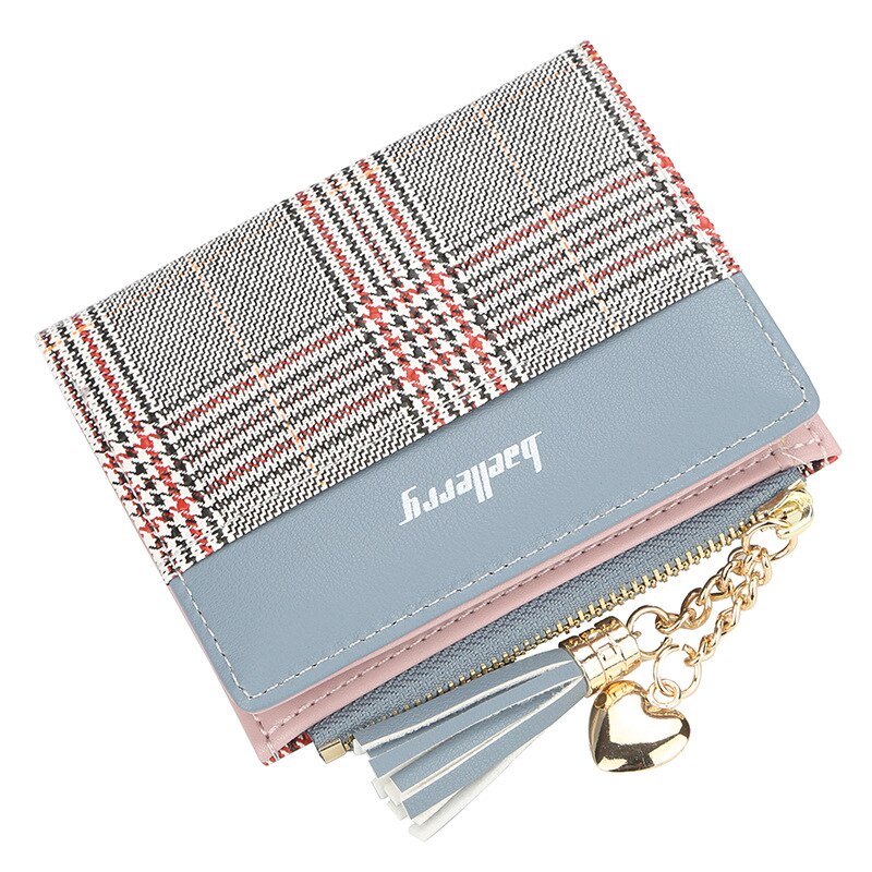 Damesportemonnees kwastje schattige portemonnee leren korte rits portemonnee muntkaarthouder zacht leer telefoonkaart dames clutch