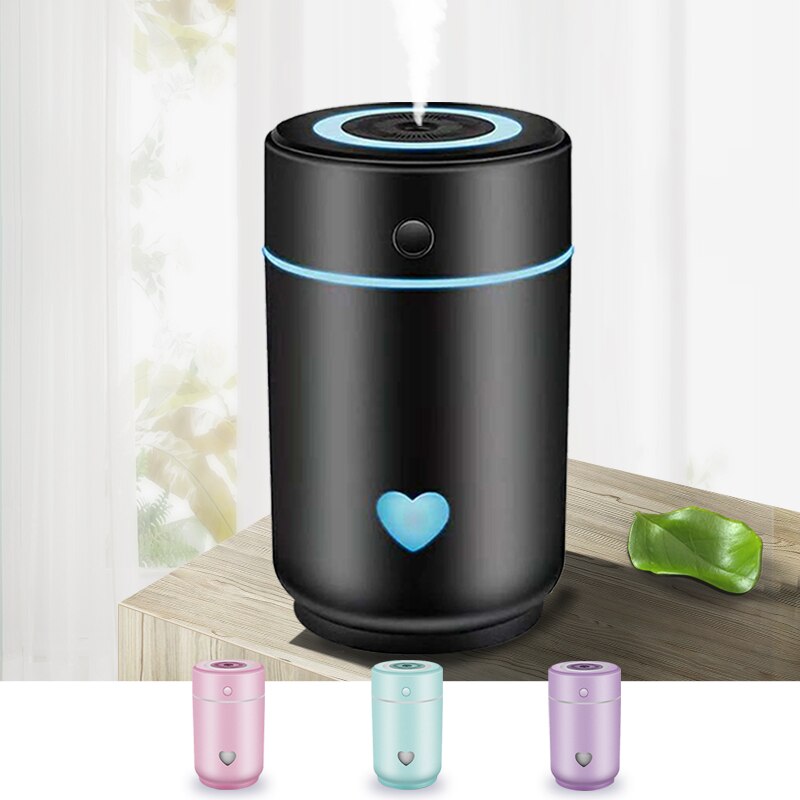 Car Air Humidifier Lamp Usb Portable Humidifier ABS Plastic Cylindrical Water Fog Machine Usb Mist Anti-Dry Air Purifier