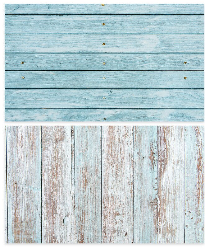 57X87cm Photography Marbling Backdrop 2 Sided Photo Background Wood Grain Waterproof Backdrops Paper Studio Photo: Blue