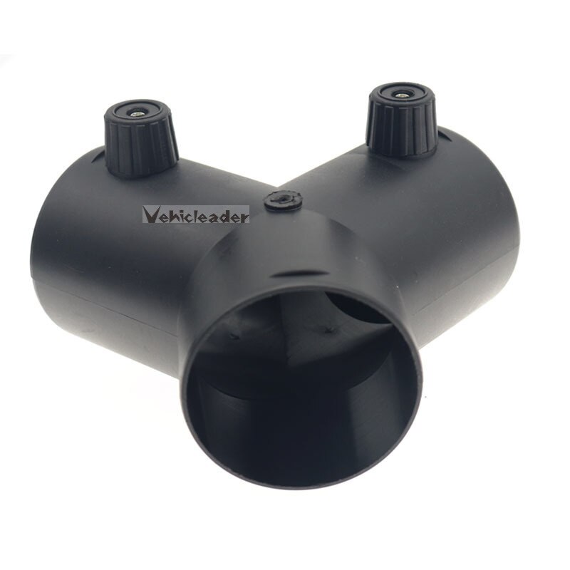 60mm/75mm Car Heater Air Vent Ducting Y T Piece Exhaust Connector w/Dual Regulating Valve Flap For Webasto Diesel Parking Heater