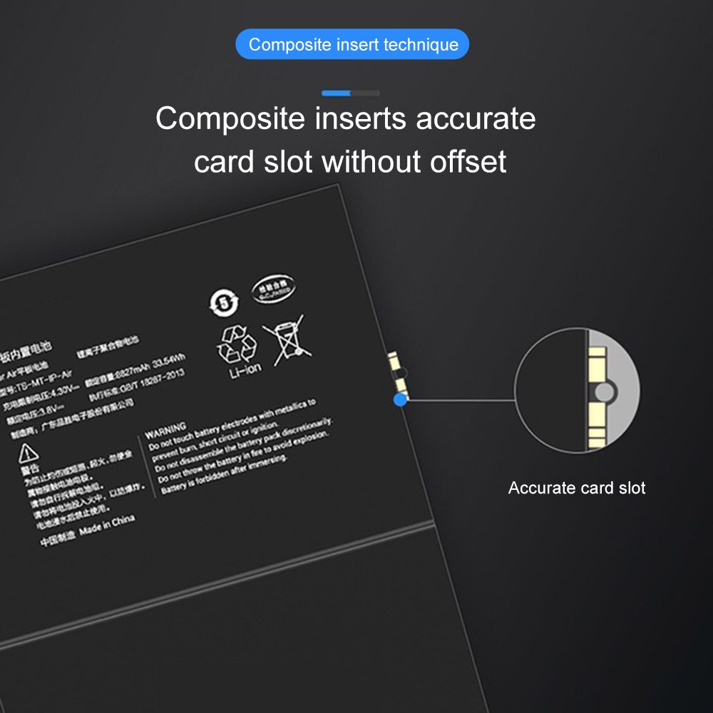 Bateria tabletu PINZHENG 7306mAh robić jabłko iPad zawodowiec 9.7 cala Bateria zapasowa A1673 A1674 A1675 Bateria tabletu o dużej pojemności