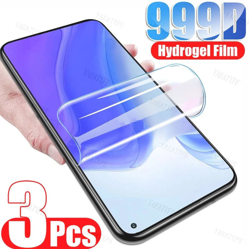 3PCS Hydrogel Film For Realme 9 4G 9i 5G 10 Pro 10T 11 C33 C53 C55 GT Neo 5 SE GT3 Narzo N53 N55 60 50 Screen Protector Film