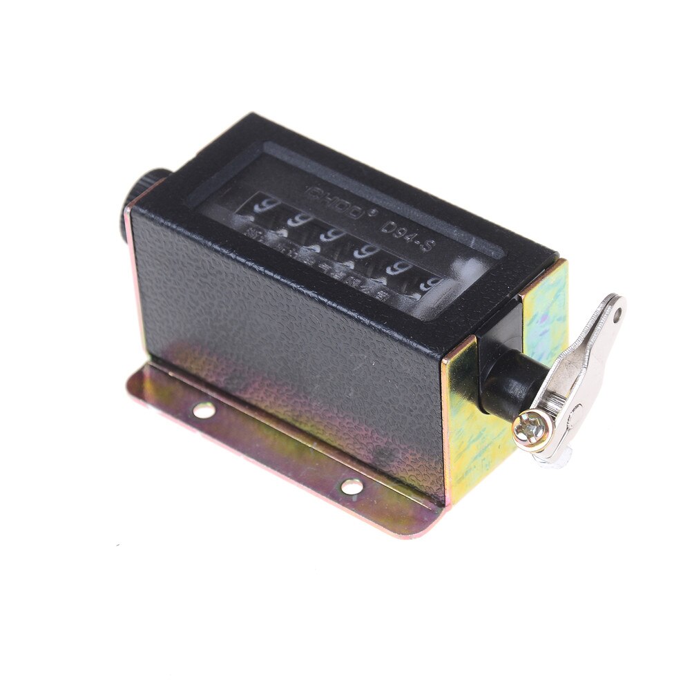Metal + Plastic D94-S 6 Digit Resettable Mechanical Pulling Count Counter