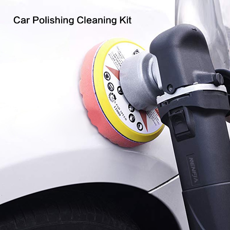 Kit de tampons de polissage de voiture, hexagonaux, 3 pièces, éponge à disque de polissage pour polisseuse de voiture 3/4/5/6 pouces
