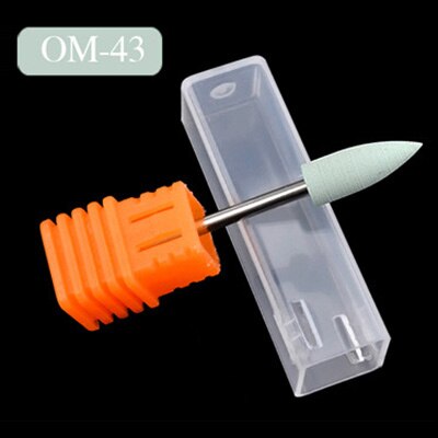 Brocas para uñas de carburo de silicio de goma, pulidor Flexible para manicura y pedicura, accesorios eléctricos para limar uñas, 1 unidad: Green -240Grit