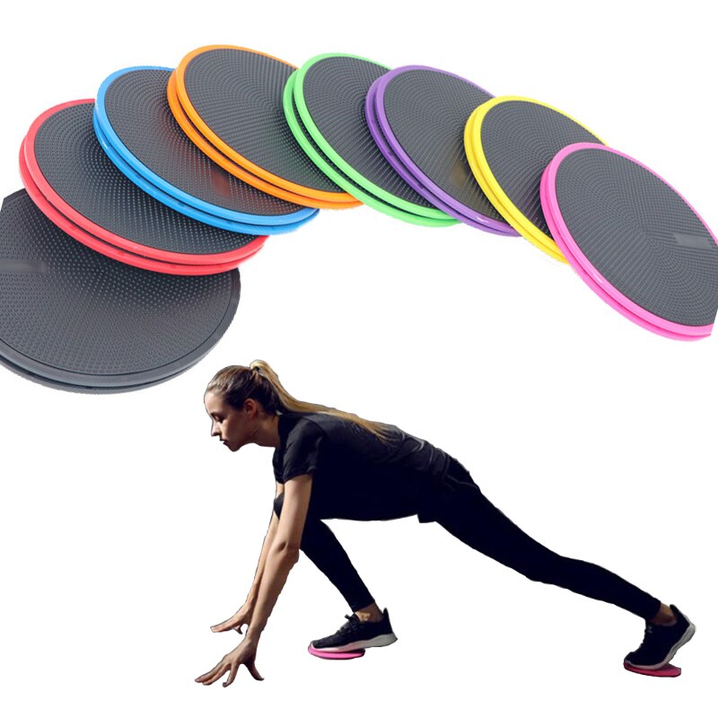 2Pcs Fitness Slide Platen Disc Voor Abdominale Core Training Glutes Oefening En Spier Training Apparatuur Yoga Thuis Zweefvliegen Discs