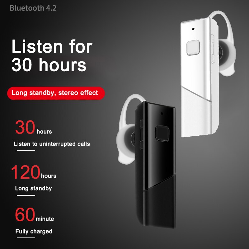 Bluetooth Koptelefoon Handsfree Draadloze V4.1 Headset Business Headset Auto Drive Call Sport Oordopjes Voor Iphone Huawei