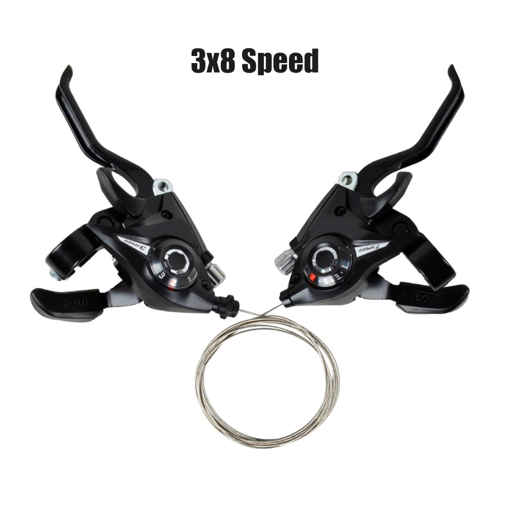 3 x 8 -växlad växelspak höger vänster cykelväxel för shimano acera sl -m310 mountain hybrid cykeldelar