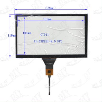 8 tuuman lcd-näyttö kosketusnäytön digitoijalla  hy080 sg 39 f 40-01 hy080 sg 39 f 40 auto dvd gps navigointi lcd-moduuleille
