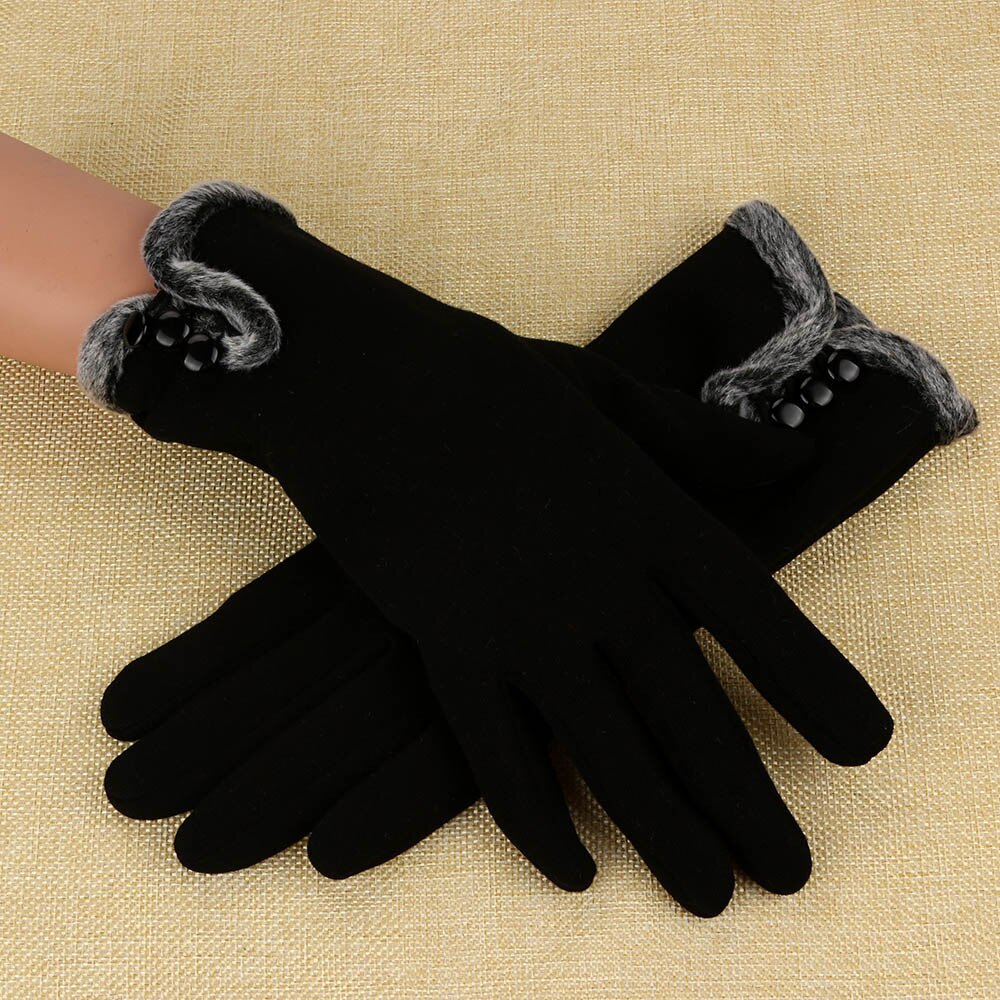 Перчатки Зимние Женские Gloves Women Cashmere Keep Warm Driving Full Finger Gloves Screen Glove Women's Gloves Перчатки #30