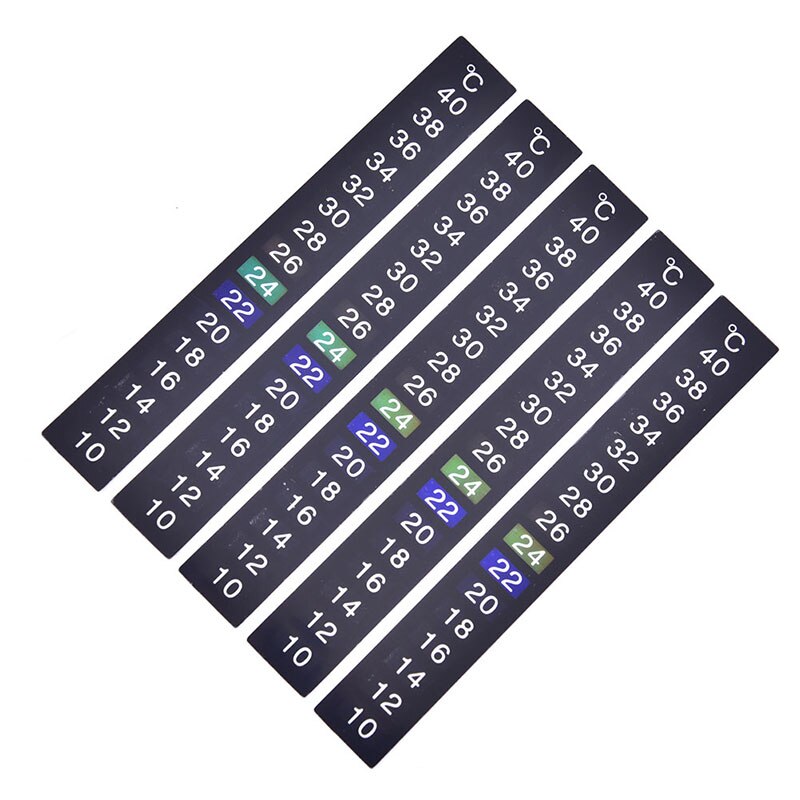 10-40Degrees Stick-on Digital Aquarium Fish Tank Fridge Thermometer Sticker Measurement Sticker Temperature Control Tool Product