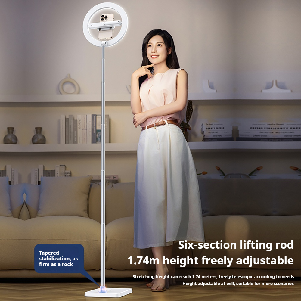 360-- graders roterende fylllys liveopptak spesiell mobiltelefon gulvbrakett skrivebordsfoto selfie video foto live ringlys