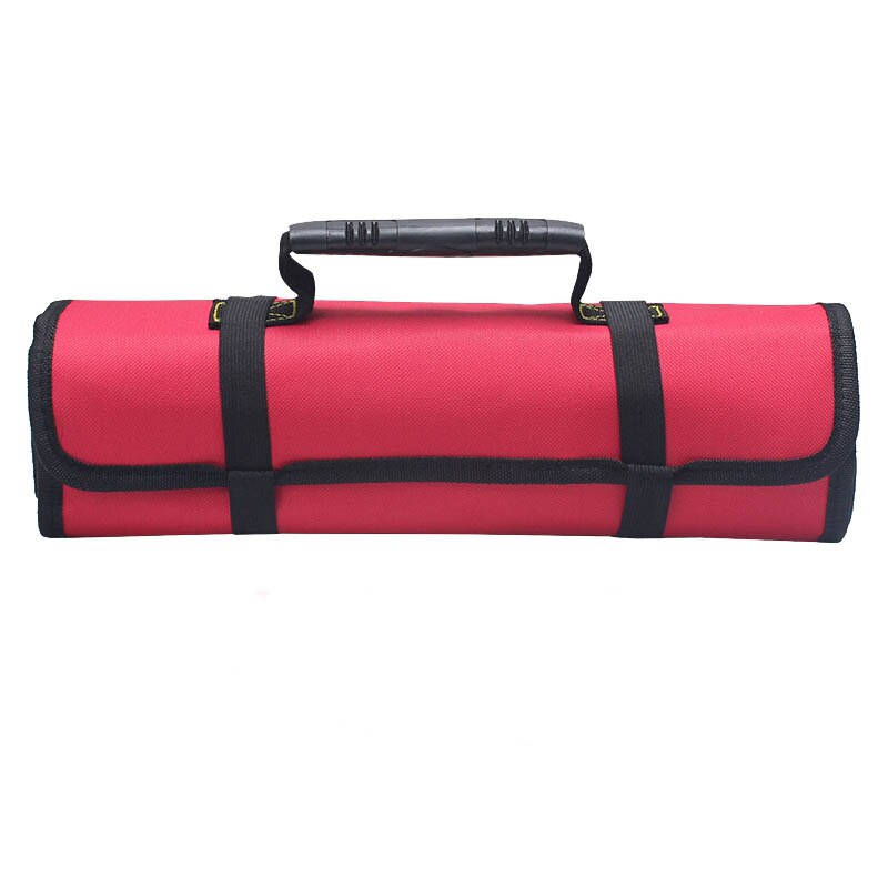 ZK30 Vouwen Roll Zakken Voor Tool Multifunctionele Tool Zakken Praktische Handgrepen Oxford Canvas Beitel Tool Instrument Case: Rood