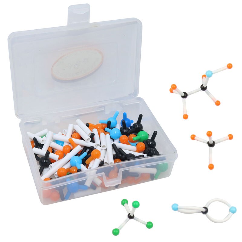 1 æske kemisk molekylær model lille sæt skole eksperimentelle forsyninger undervisning forskningsværktøjer studerende laboratorieforsyninger