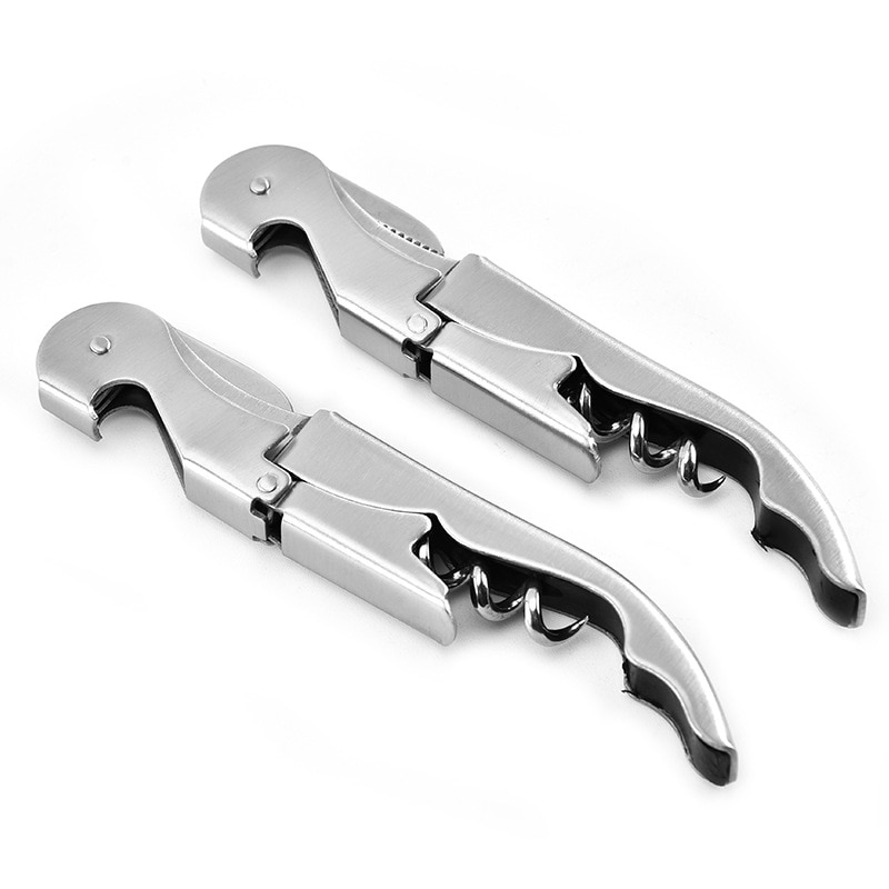 Zilver Wijn Flesopener Multifunctionele Draagbare Schroef Corkscrew Bier Flesopener Bar Accessoires