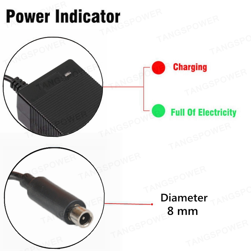 54.6V 2A Lithium Battery Charger For 48V Li-ion Battery Pack Charger DC / XLR / GX16 Connector