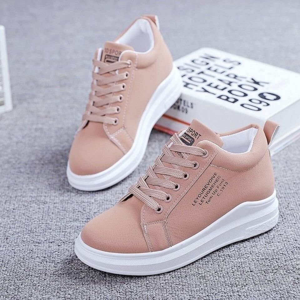 Damesschoenen winter damesschoenen warme bont pluche dames casual schoenen veterschoenen sneakers zapatillas mujer platform: Bruin / 37