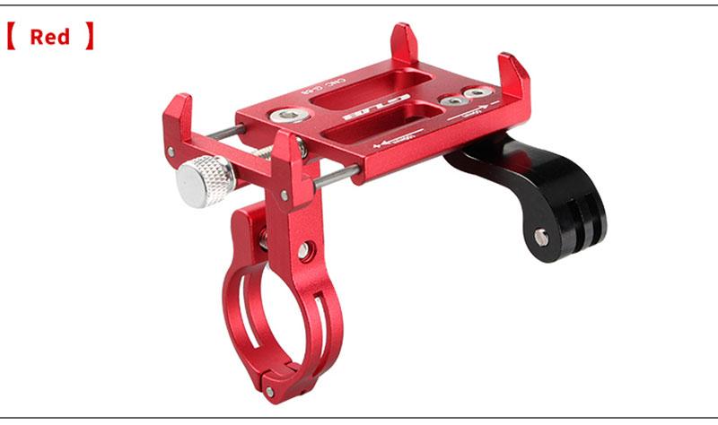 Gub 3.5-6.2 " opdatering telefon cykelholder road mtb cykelstativ styr telefon cykelstativ justerbar montering cykel cykelstativ: Rød