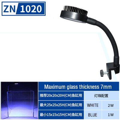 Zetlight-Luz LED de espectro completo para acuario, luz de Coral, Amanecer, agua marina, cilindro de Coral: ZN1020E / US   Adapter
