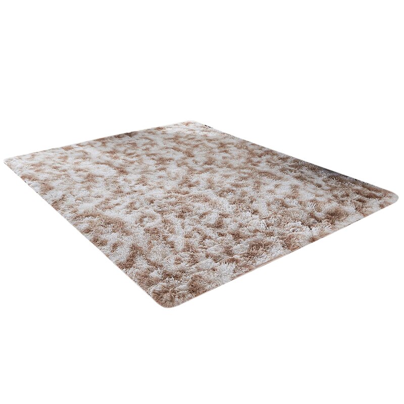 Absorberend tapijt voor de slaapkamer tie dye pluche zacht tapijt voor de woonkamer slaapkamer antislip vloermatten stijlvol tapijt: Tie-dye kameelkleur