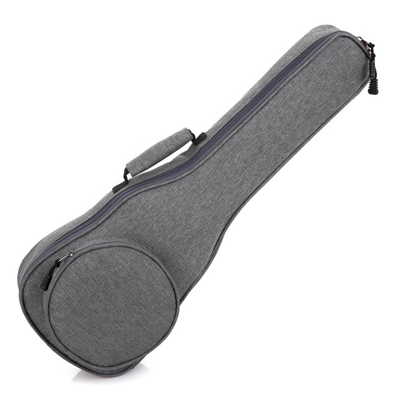 23 Inch Cotton Ukulele Bag Soft Case Gig Waterproof Oxford Cloth Ukelele Hawaii Four String Guitar Backpack Grey
