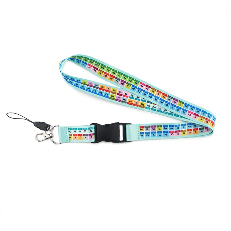 Periodic table of ele ments Lanyards Cool Neck Strap webbings ribbons Phone Keys ID Card Holder Lanyard For Keys DIY Hang Ropes: 1