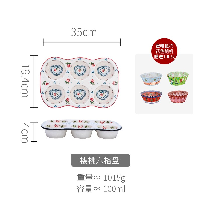 Nordisk keramik bageform non-stick donut kageform varmebestandig hjemmekøkken dessertværktøj  mm60hb: B