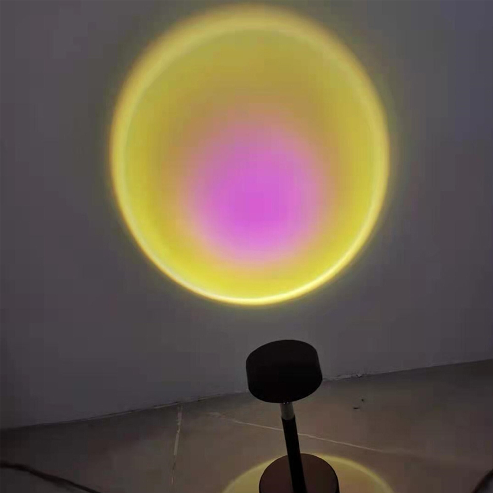 Night Light Projector Led Lamp 90 Degree Rotation Rainbow Projection Lamp,Romantic Led Light Sunset Night Light Home Party decor: sun