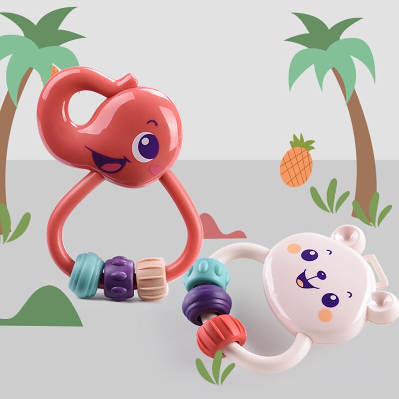 Set di sonagli colorati per bambini 9 pezzi Set di giocattoli educativi molari per bambini massaggiagengive sonagli per bambini