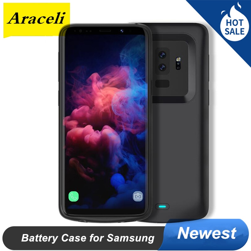 Etui do ładowania baterii do Samsung S8 Plus S8 Plus uwaga 8 uwaga 9 opakowanie zapasowe etui na Bank mocy do Galaxy S9 S9 Plus uwaga 9